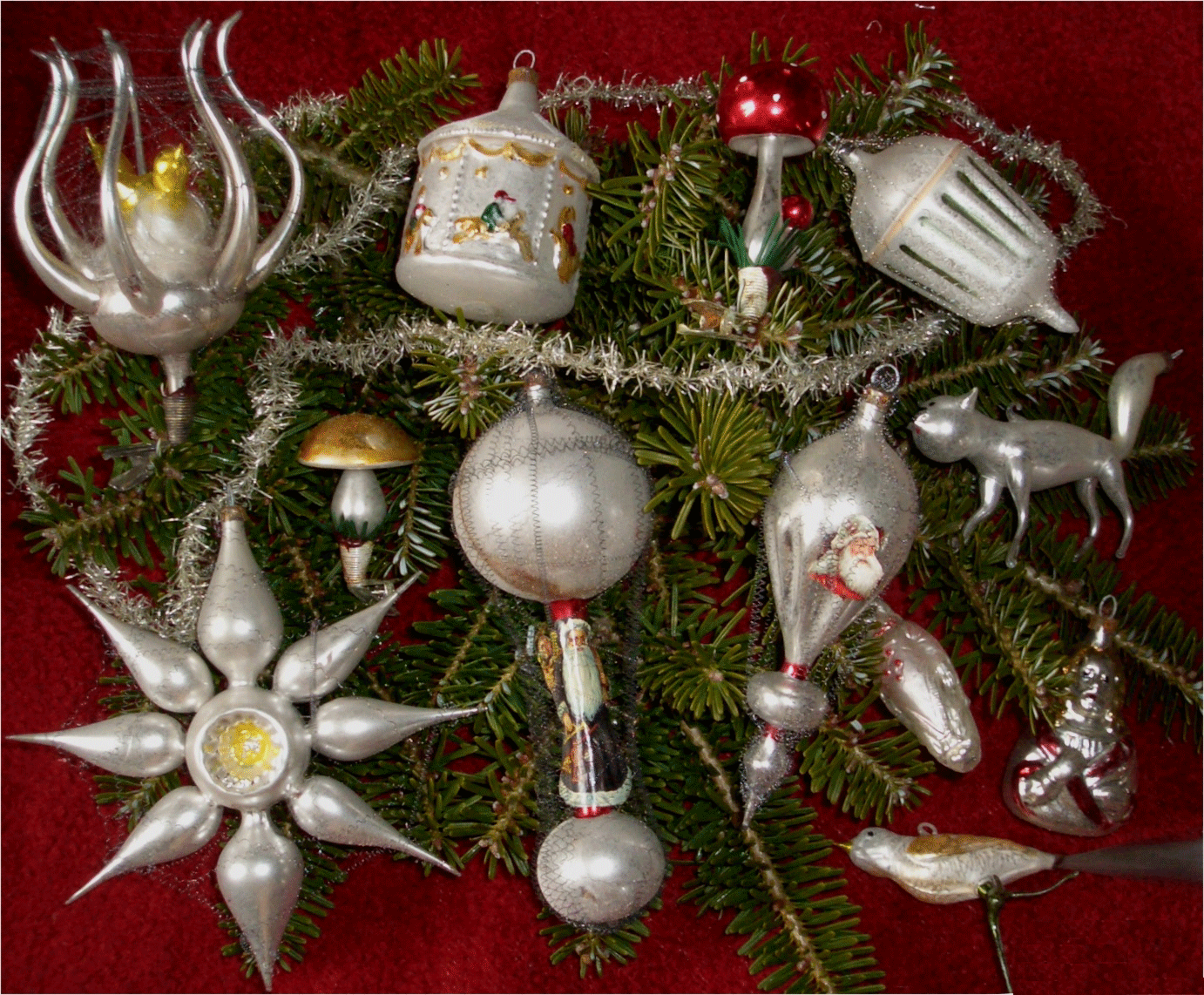 Nostalgie-Christbaumschmuck, Mundgeblasen und Handbemalt aus Thüringen